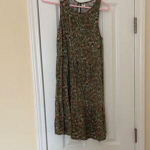 Old Navy Green Floral Dress